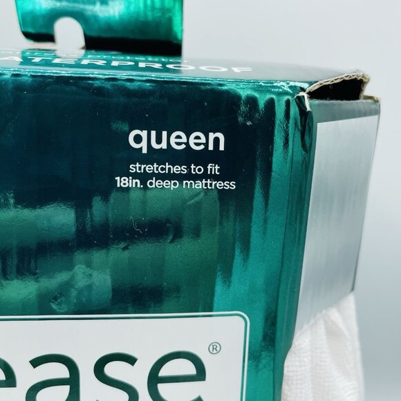 Allerease Queen Size Fitted Mattress Protector Soft Waterproof Clean Boost Cover - Picture 4 of 8